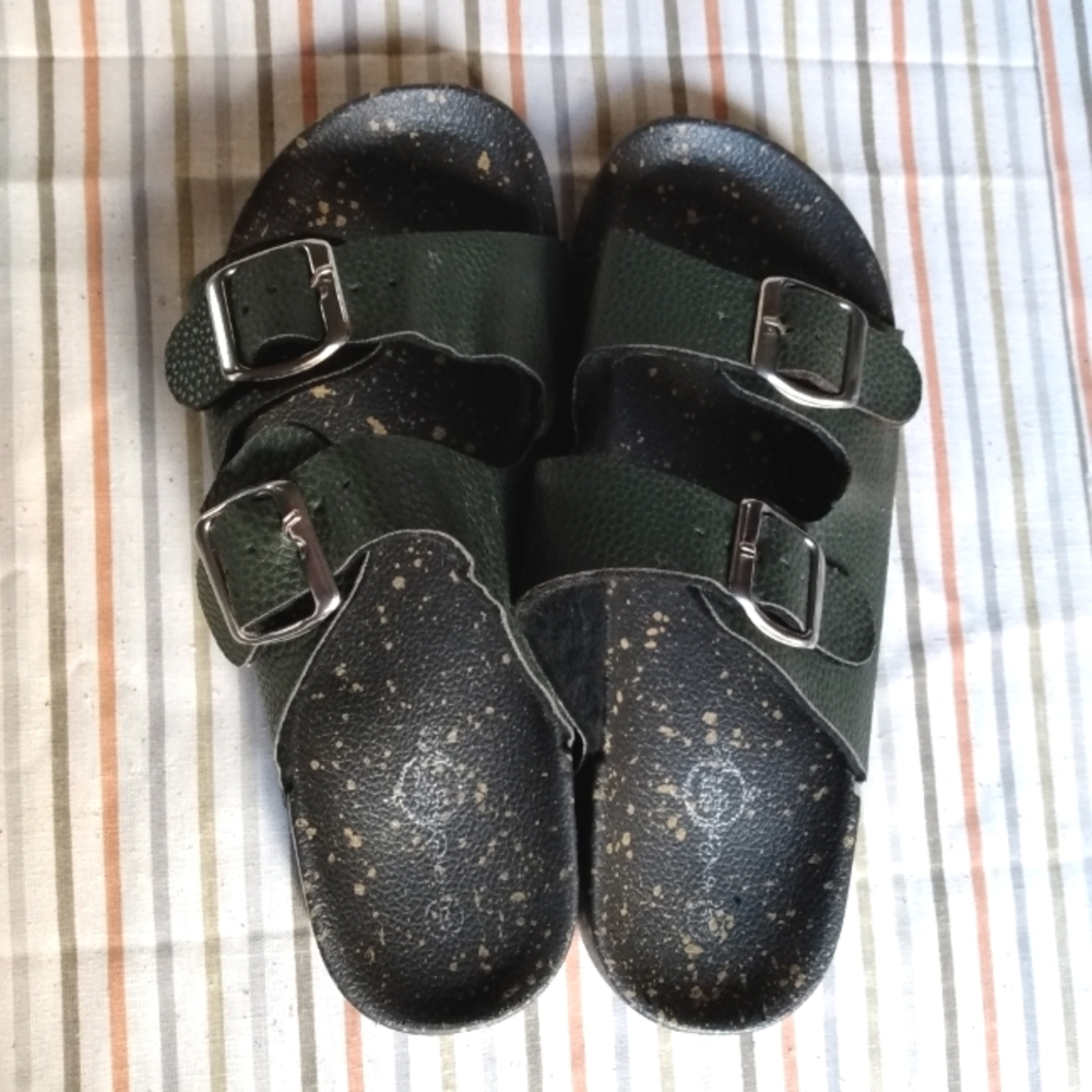 Adjustable Footbed Sandals with Buckles